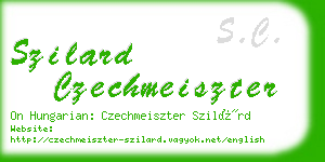 szilard czechmeiszter business card